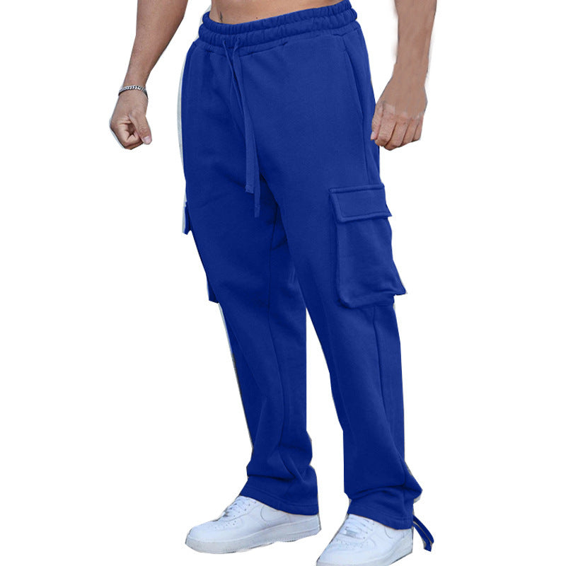Pantalon cargo pour hommes avec taille élastique et poches fonctionnelles Chic und Stil