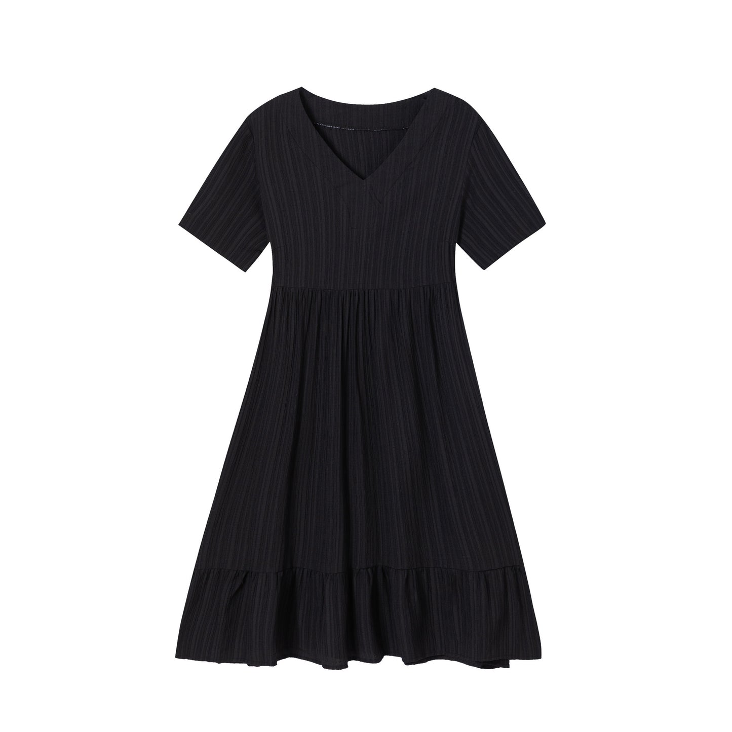 Robe midi évasée à décolleté en V pour dames Chic und Stil