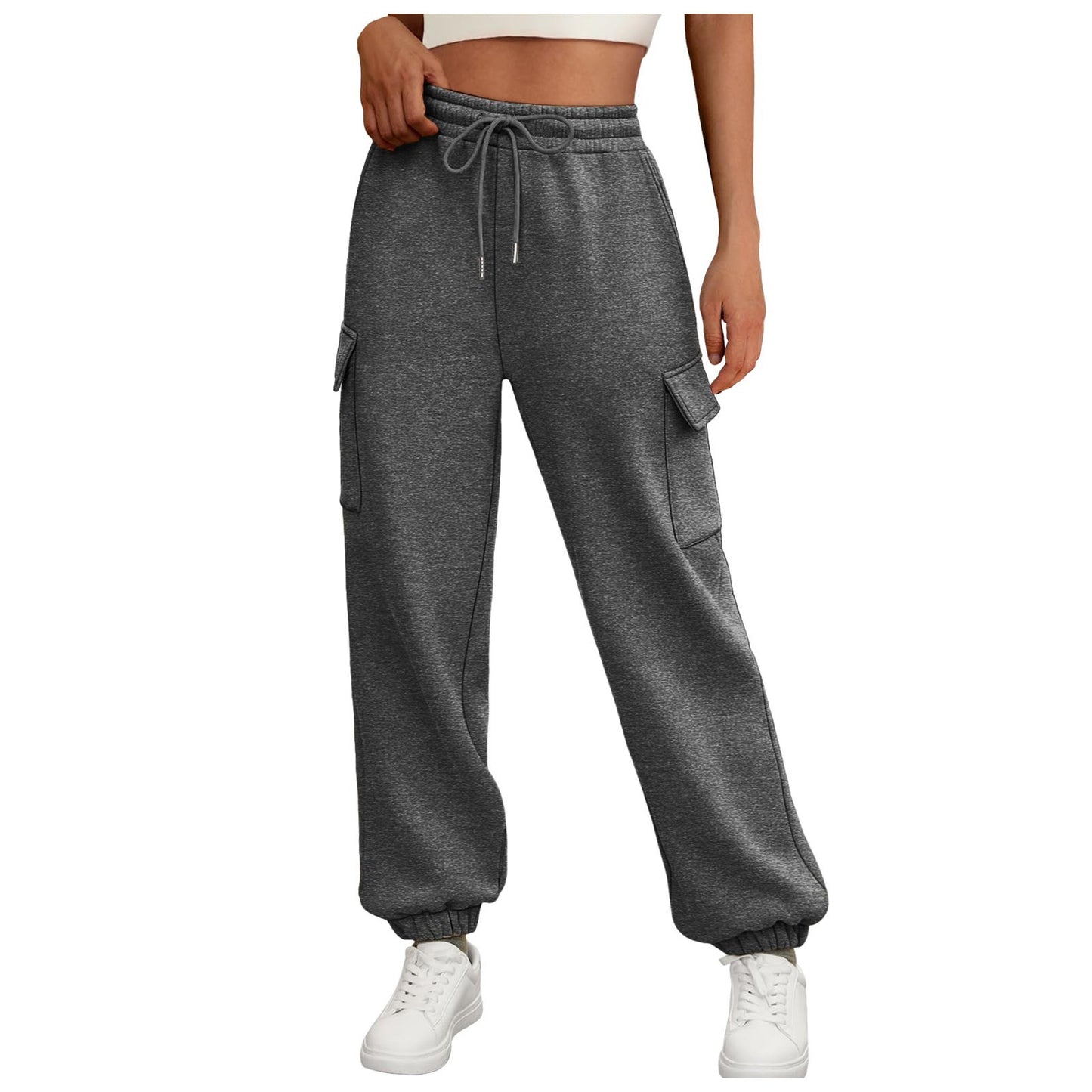 Pantalons de survêtement cargo hauts élégants pour femmes Chic und Stil