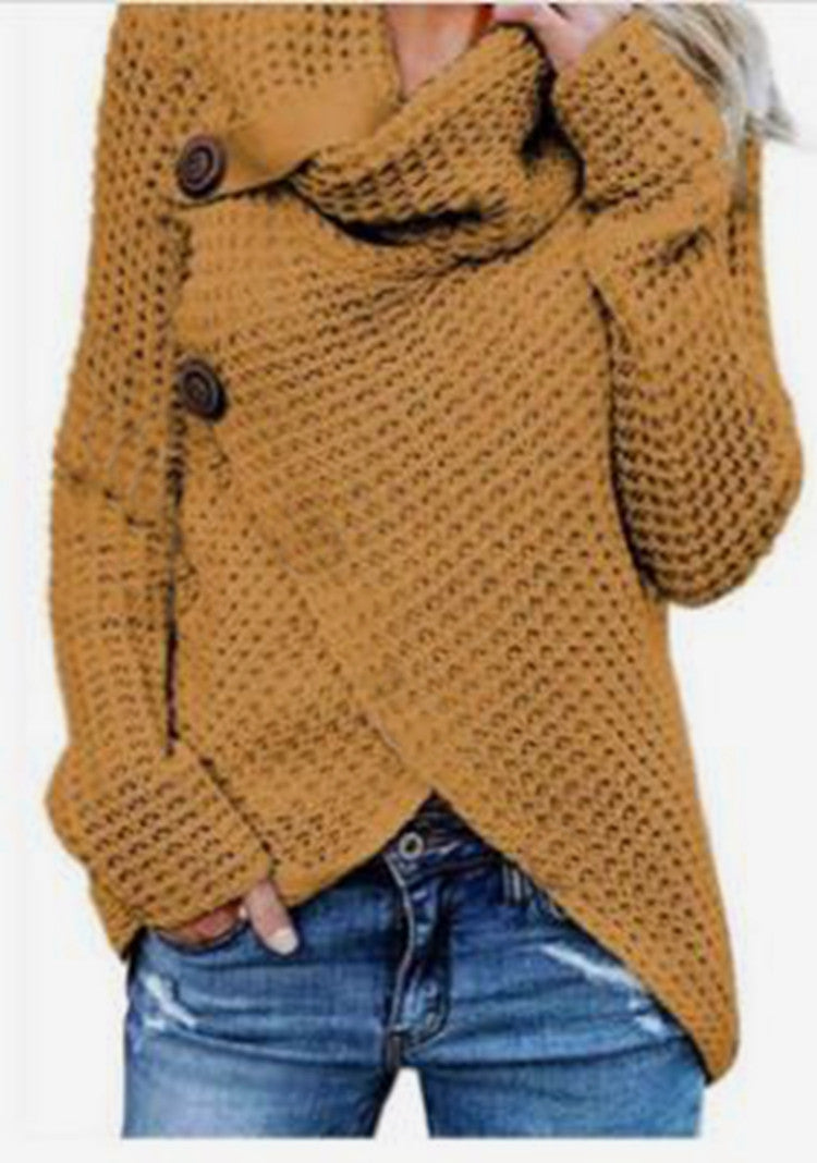Veste en tricot pour femmes avec fermeture asymétrique et col confortable Chic und Stil