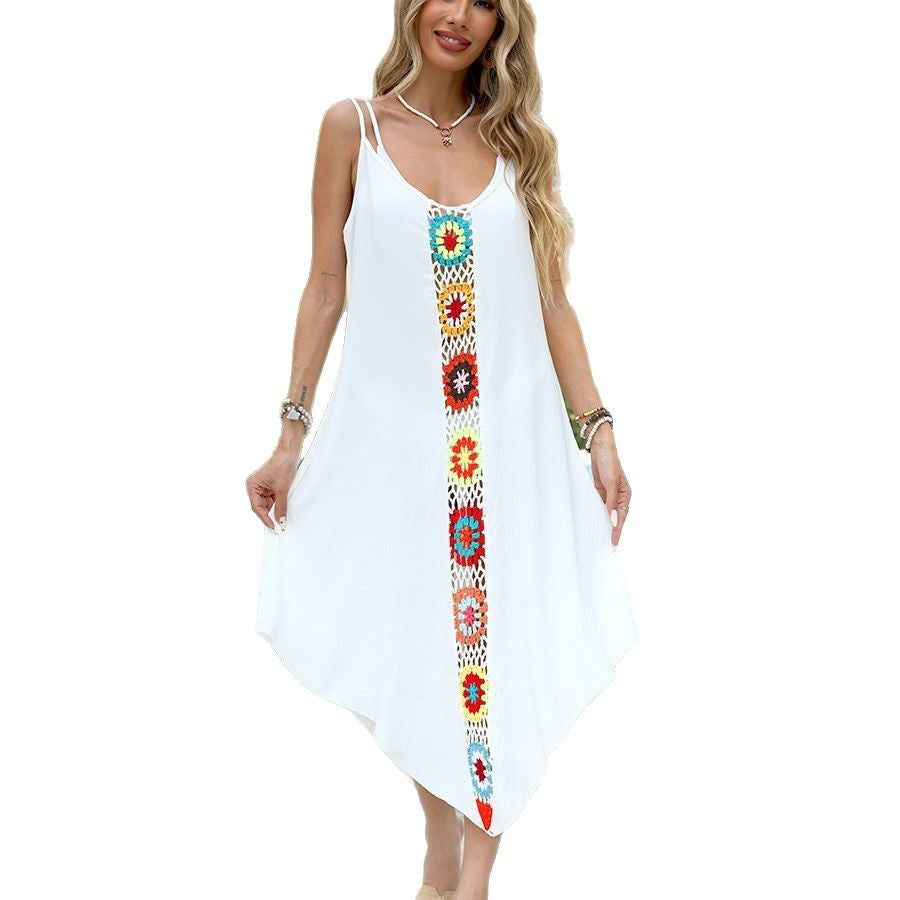 Robe midi fluide style bohème pour femmes Chic und Stil