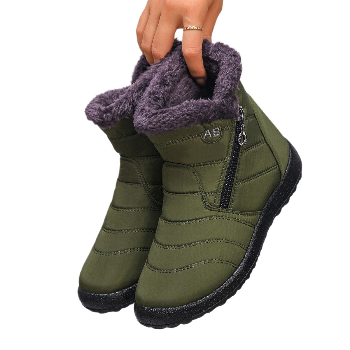 Bottes d'hiver thermo pour femmes avec doublure douillette et zip latéral Chic und Stil