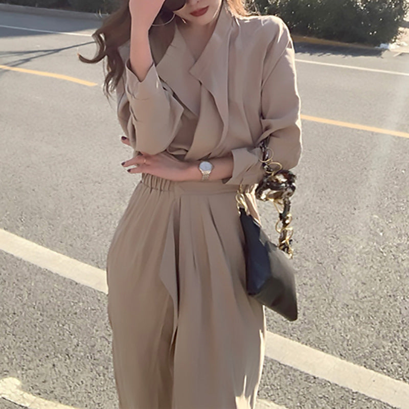 Robe Midi Drapée Élégante Femme Chic und Stil