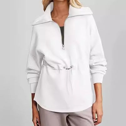 Pull à capuche décontracté pour femmes avec réglage pratique par cordon Chic und Stil
