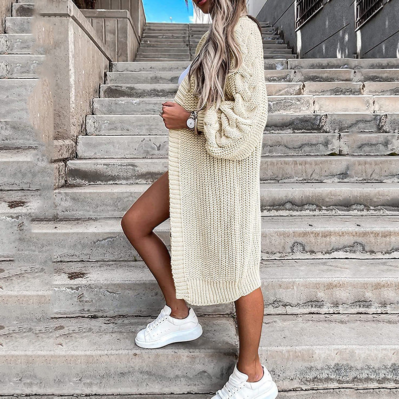 Cardigan en tricot pour femmes avec des manches volumineuses Chic und Stil