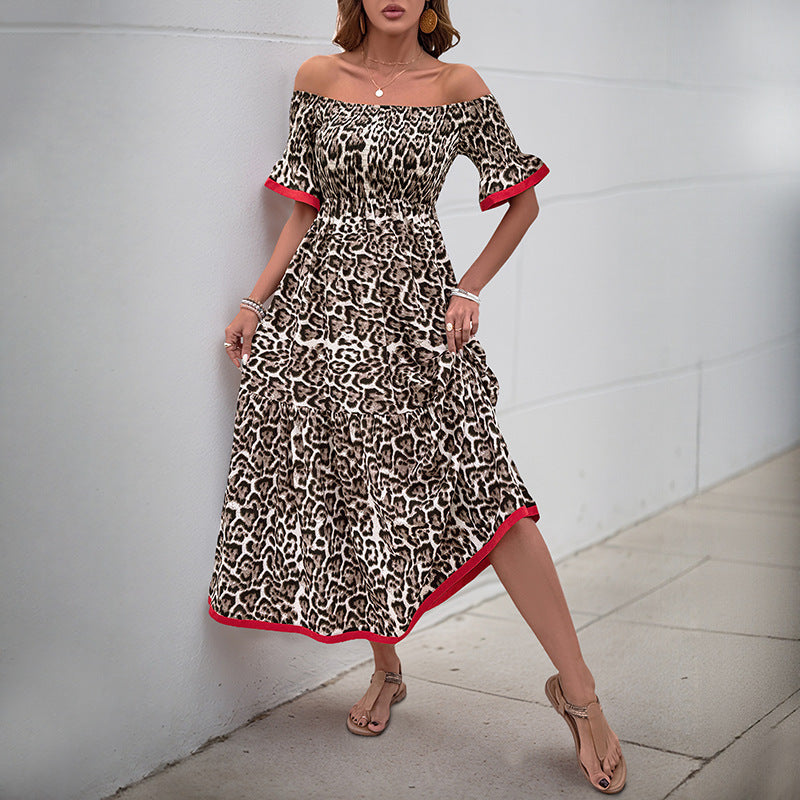 Robe maxi à volants à épaules dénudées pour femmes avec ourlet en volants détaillé Chic und Stil