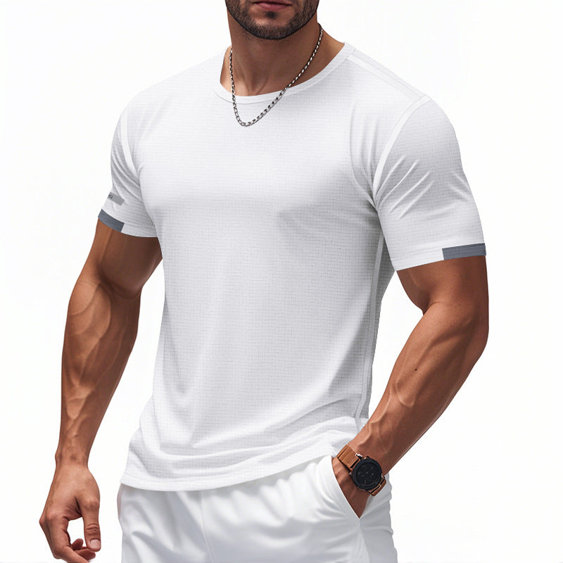 T-shirt fonctionnel pour hommes avec design respirant et détails réfléchissants Chic und Stil