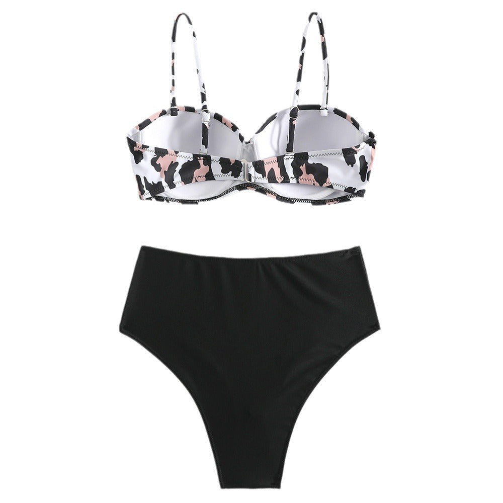 Bikini haut pour femme avec coupe intéressante et bas taille haute Chic und Stil