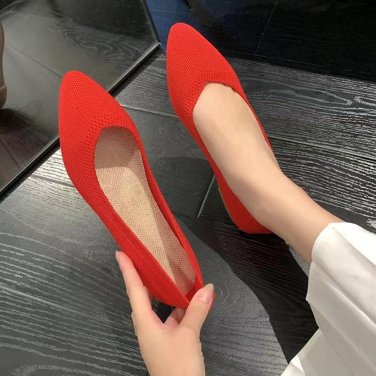 Dames Ballerines en dentelle tricot respirante Chic und Stil