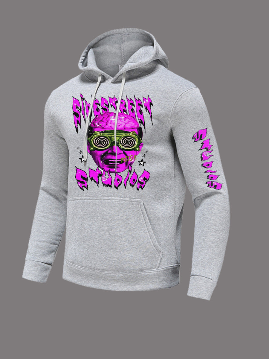 Pull à capuche sportif pour femmes avec un design graphique artistique Chic und Stil