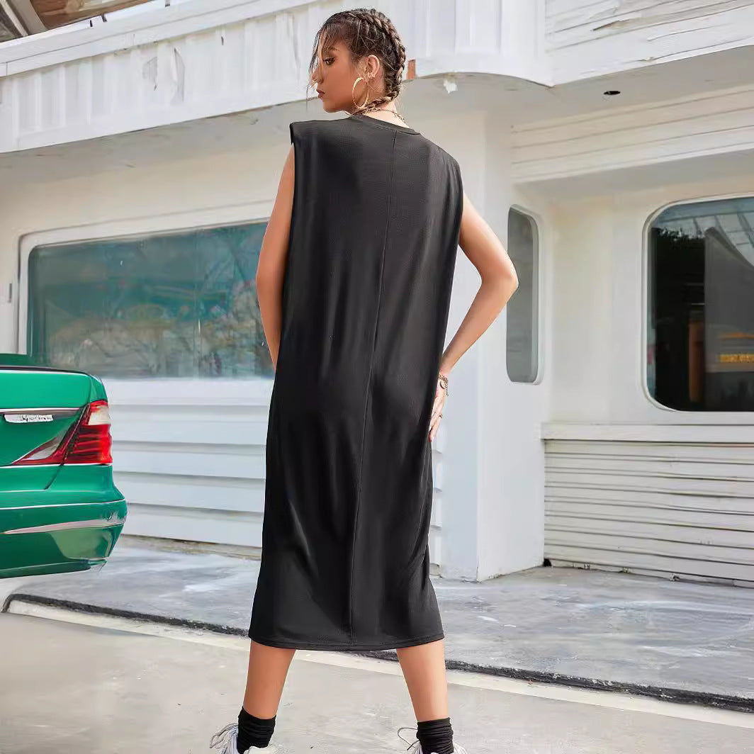 Robe maxi femme sans manches avec design élégant et coupe Chic und Stil