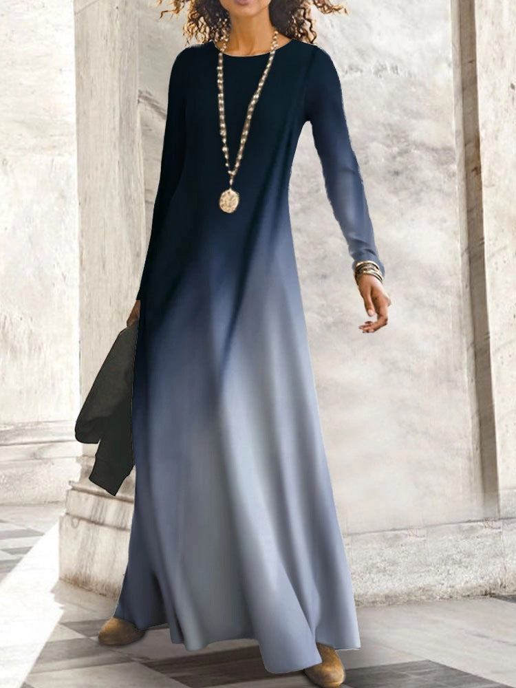 Robe maxi femme avec dégradé de couleur élégant Chic und Stil