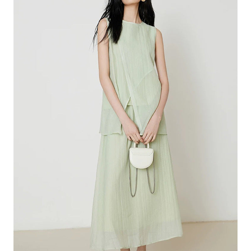 Haut asymétrique plissé pour femme Chic und Stil