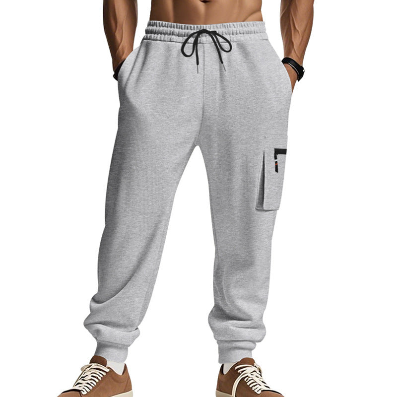 Pantalon d'entraînement cargo pour homme avec taille élastique et poches pratiques Chic und Stil