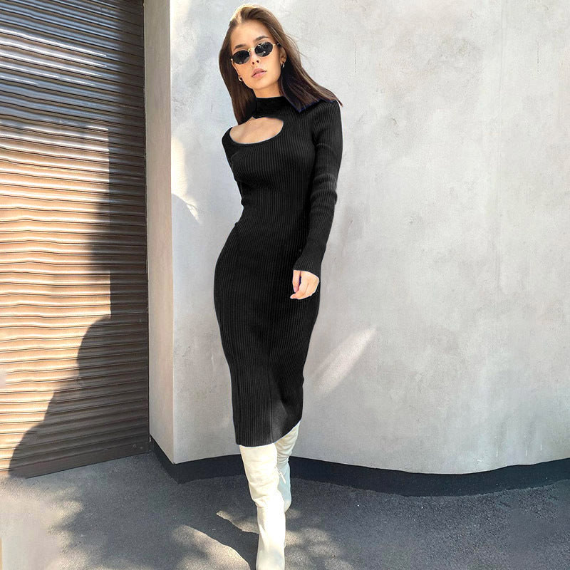 Robe maxi à encolure dégagée pour femmes avec fronces flatteuses Chic und Stil