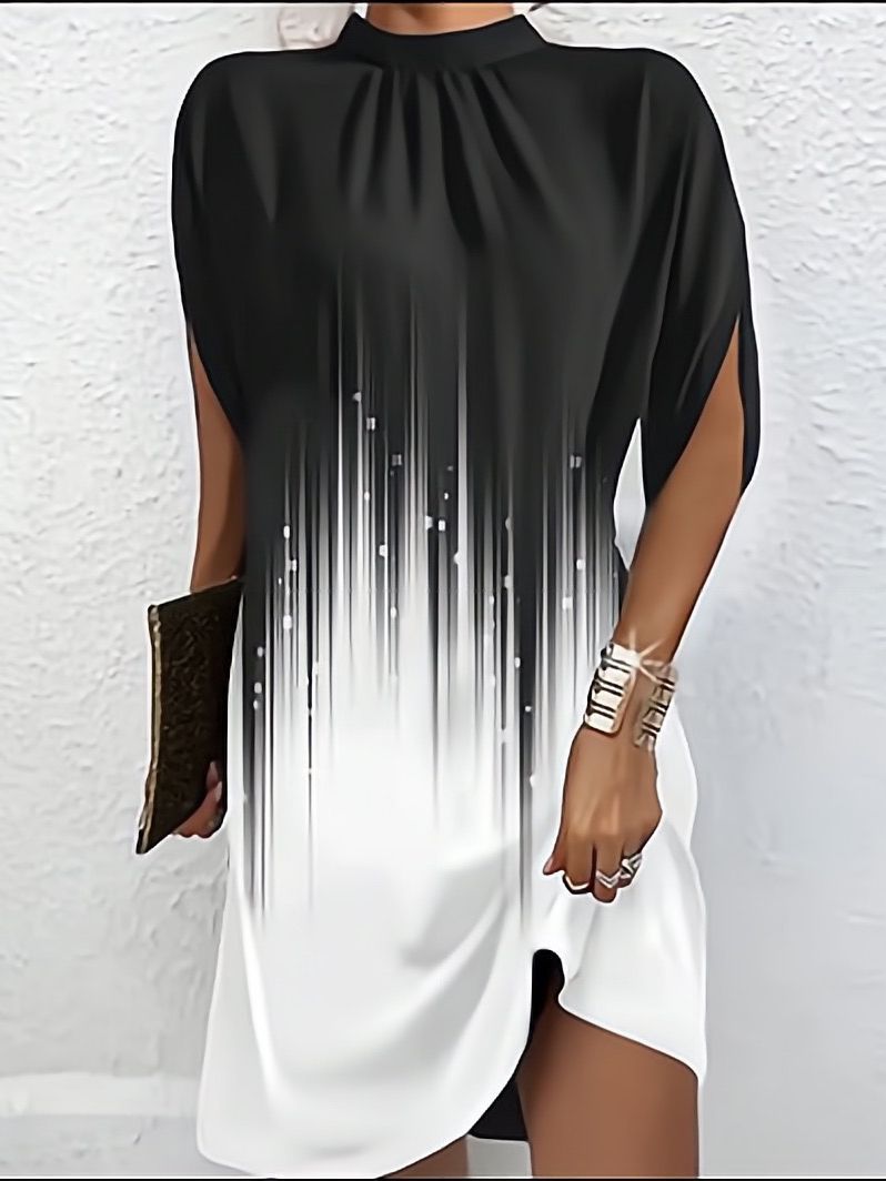 Robe shift asymétrique chic pour femmes Chic und Stil