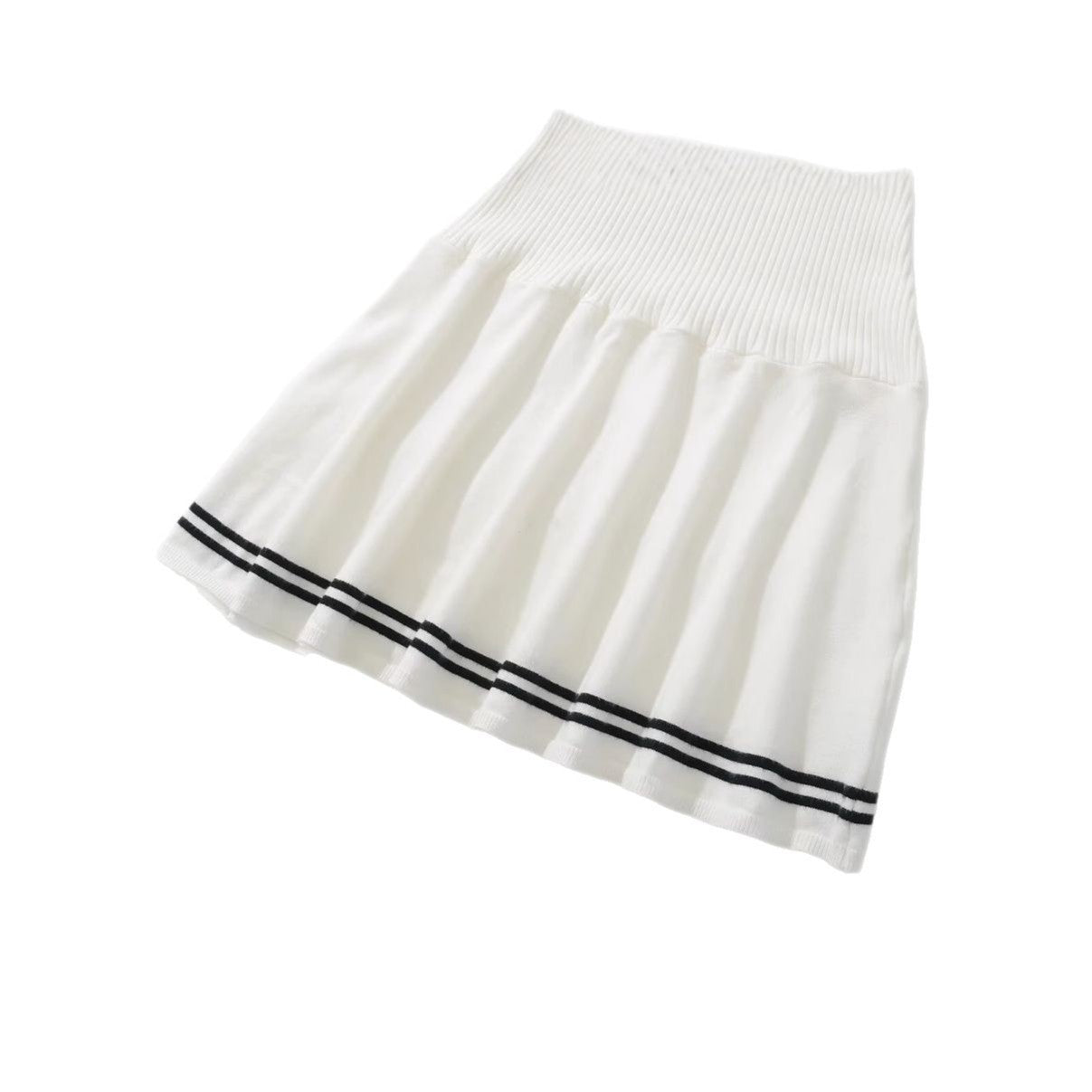 Robe Polo femme avec ourlet à volants et accent de lien décoratif Chic und Stil