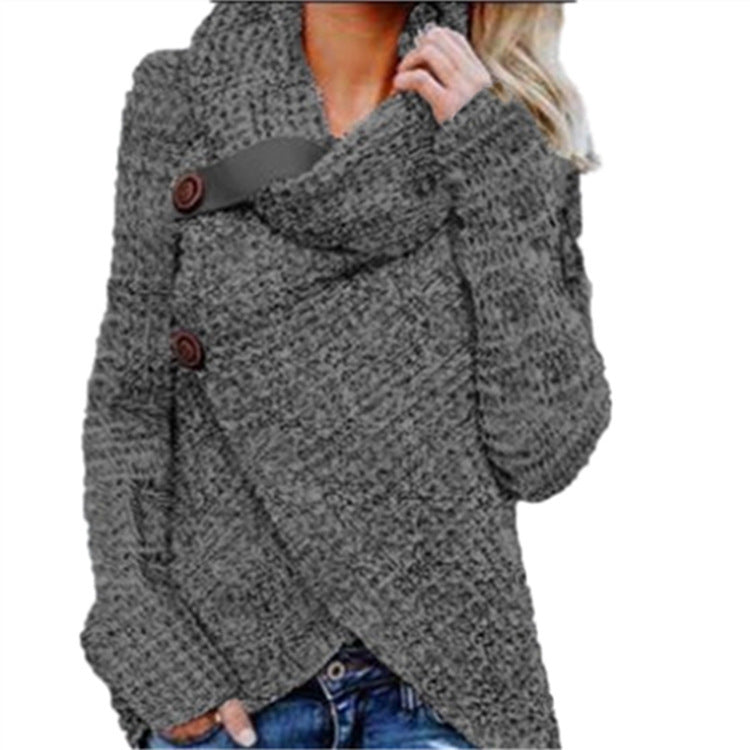 Veste en tricot pour femmes avec fermeture asymétrique et col confortable Chic und Stil
