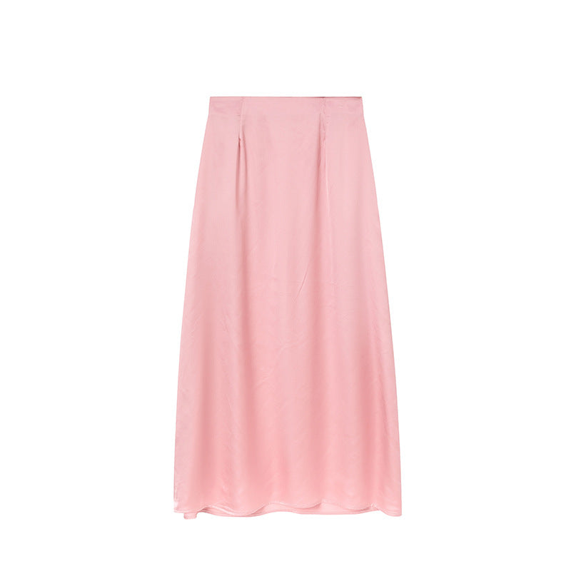 Jupe Maxi en Satin Femmes Chic und Stil