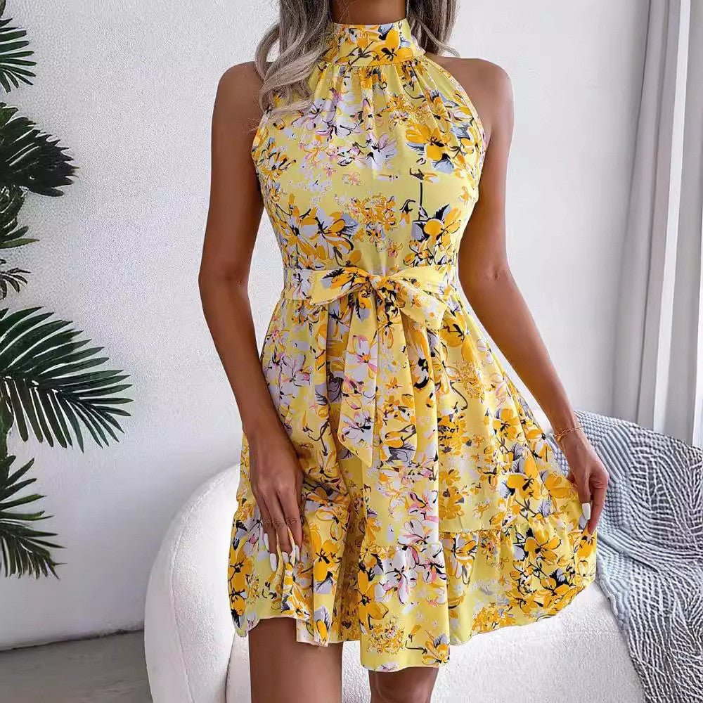 Dames Robe à lacets florale Chic und Stil