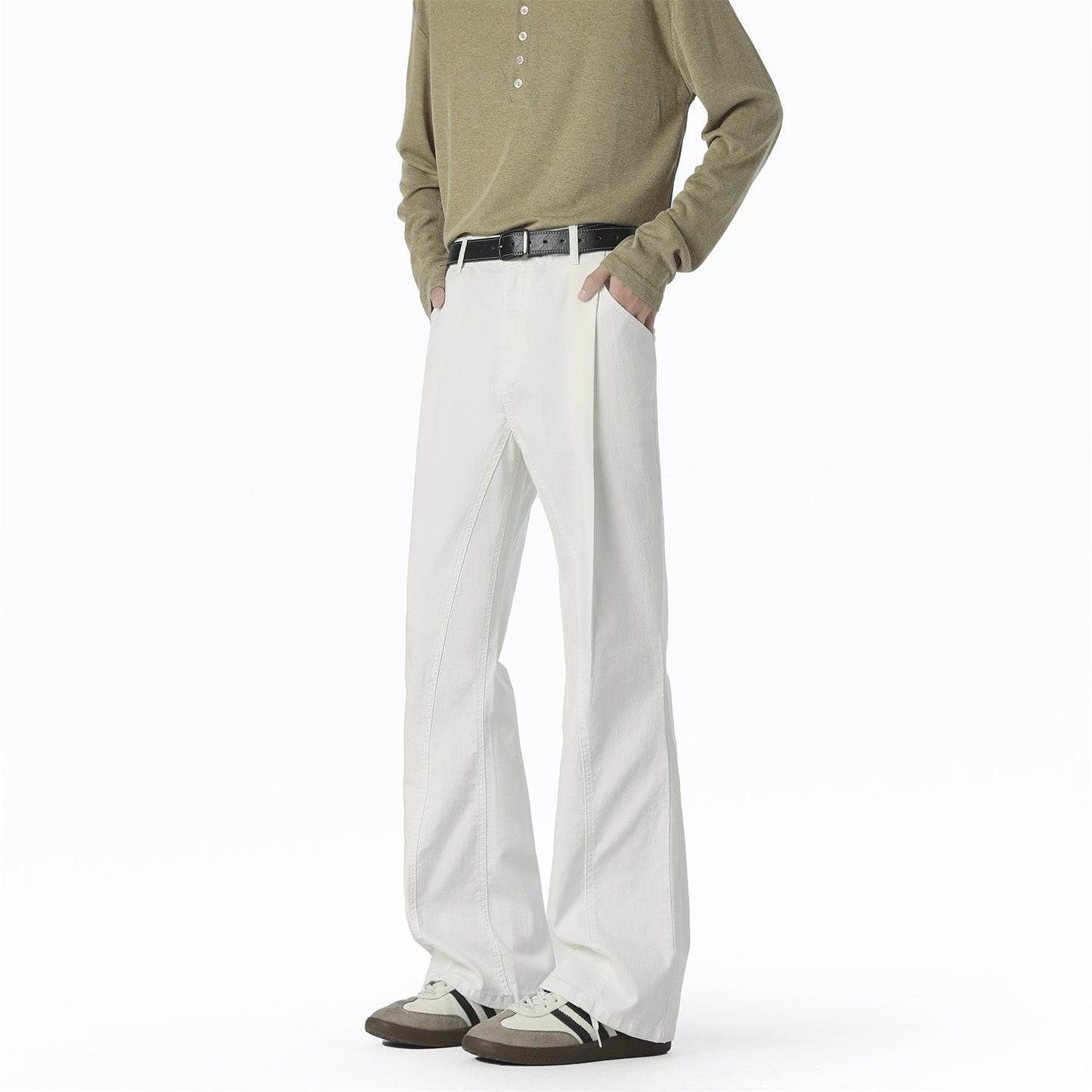 Casual wide pants for men with elastic waist and practical pockets Chic and Style