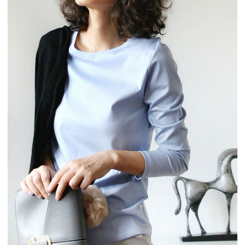 T-shirt basique à manches longues pour femmes Chic und Stil