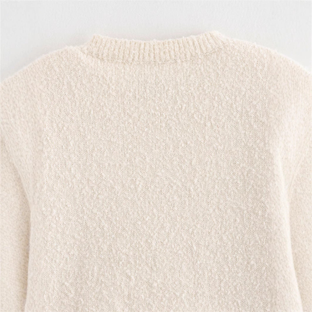 Dames Boucle-Jacket avec des élégants nœuds et des franges Chic und Stil