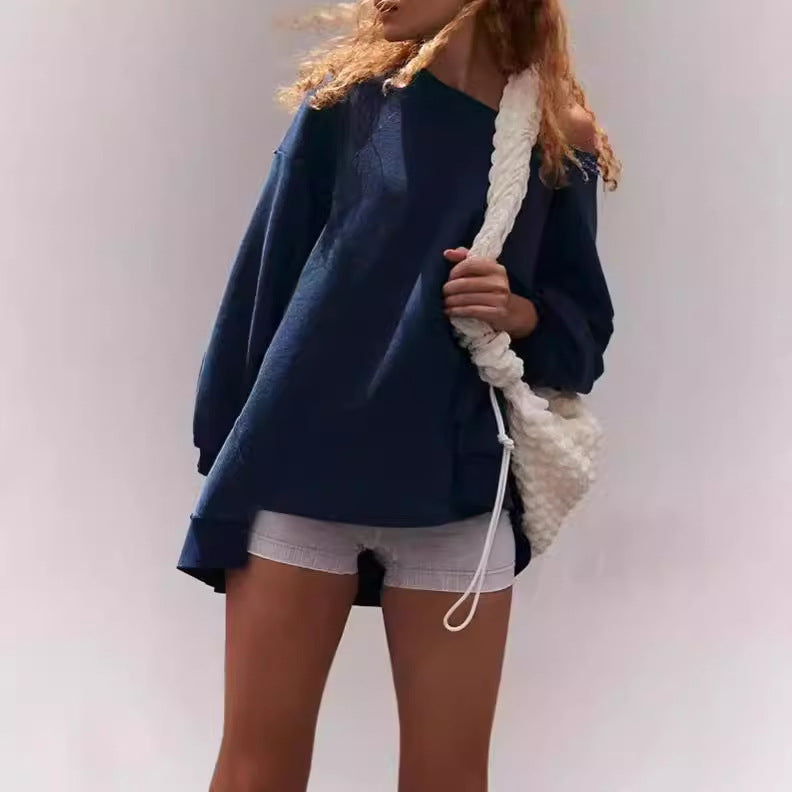 Sweatshirt Women Oversized avec coupe décontractée et poches pratiques Chic und Stil