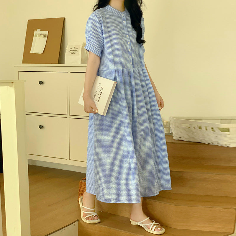 Robe maxi à boutons de loisir pour femmes Chic und Stil