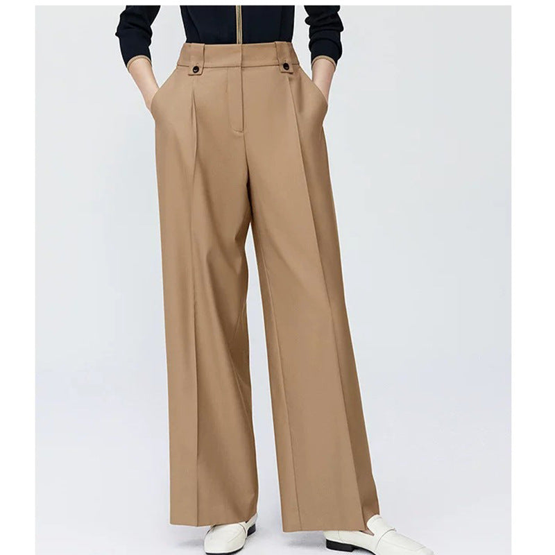 Pantalons larges taille haute pour femmes Chic und Stil