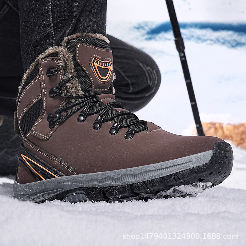 Chaussures de randonnée d'hiver pour hommes avec doublure isolante et semelle antidérapante Chic und Stil