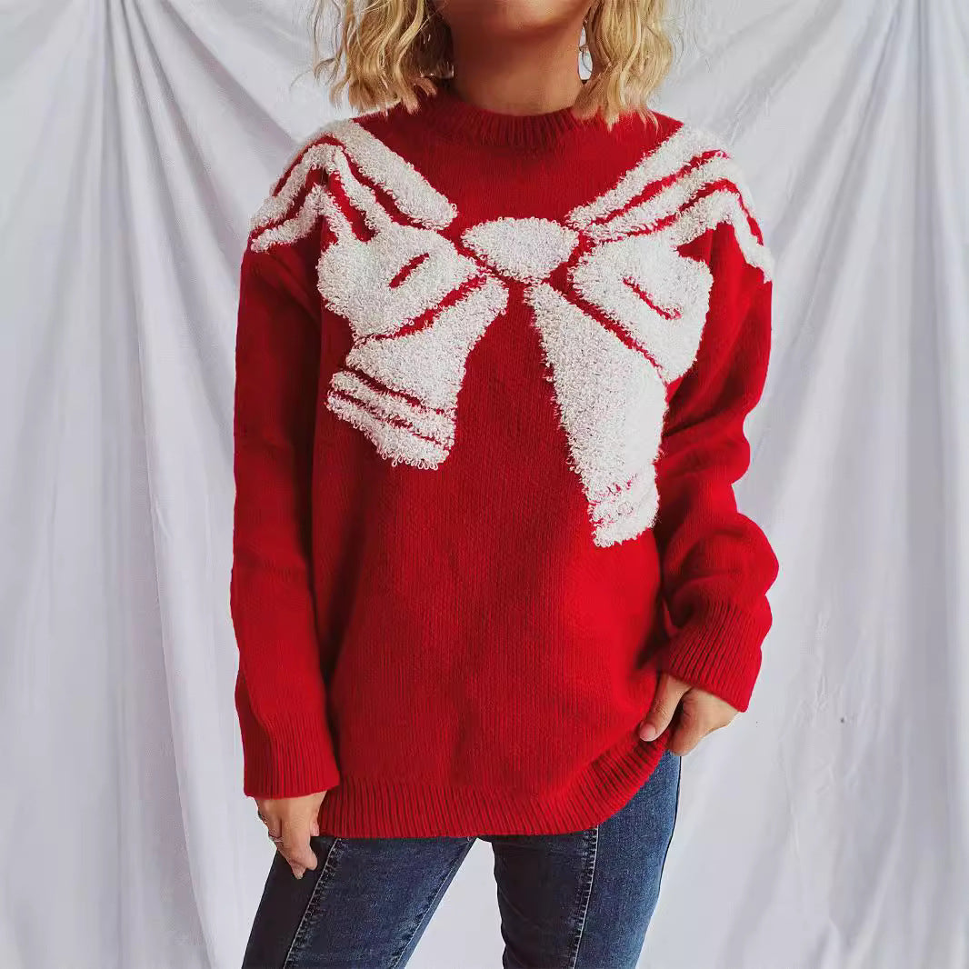 Pull en tricot pour femmes avec un design festif et un matériau doux Chic und Stil