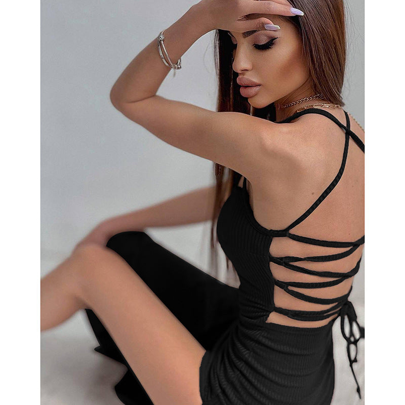 Robe maxi à encolure côtelée Chic und Stil pour femmes