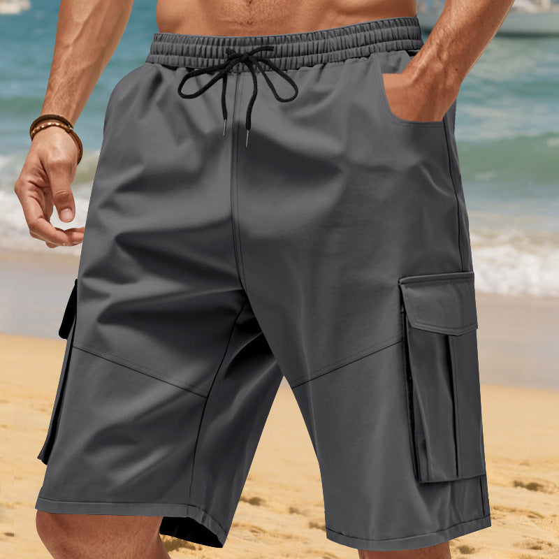 Shorts cargo pour homme avec poches latérales pratiques et taille élastique Chic und Stil