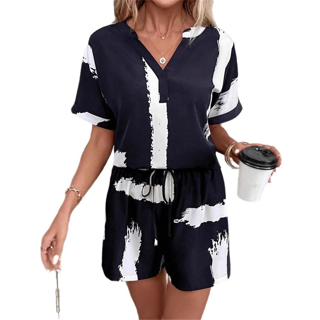 Dames Combinaison tendance avec un motif créatif et une coupe confortable Chic und Stil