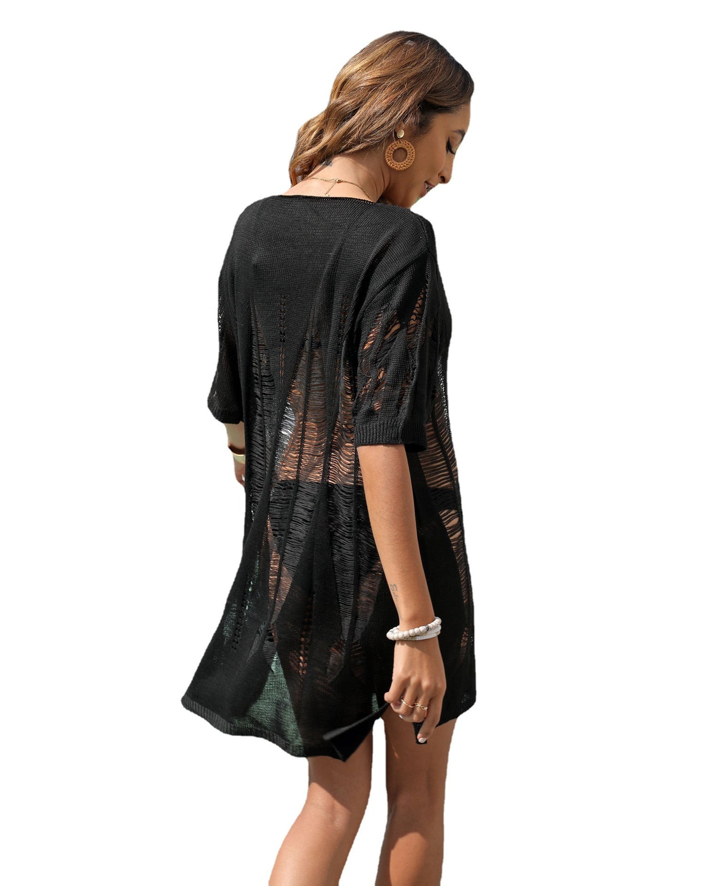 Tunique de plage transparente légère pour femmes Chic und Stil