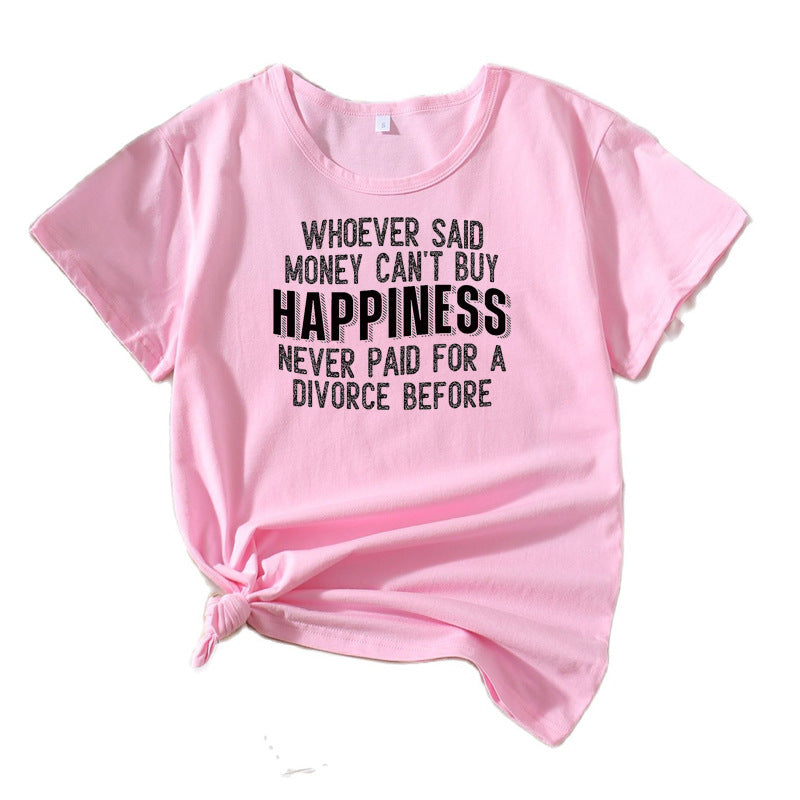 T-shirt graphique décontracté pour femmes Chic und Stil 1751262043