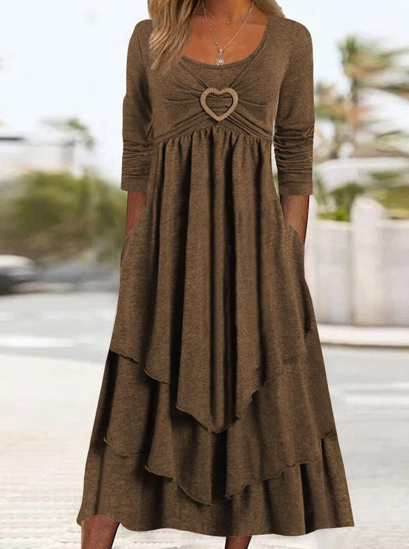 Robe de couche décontractée pour femmes avec détail en forme de cœur et poches Chic und Stil