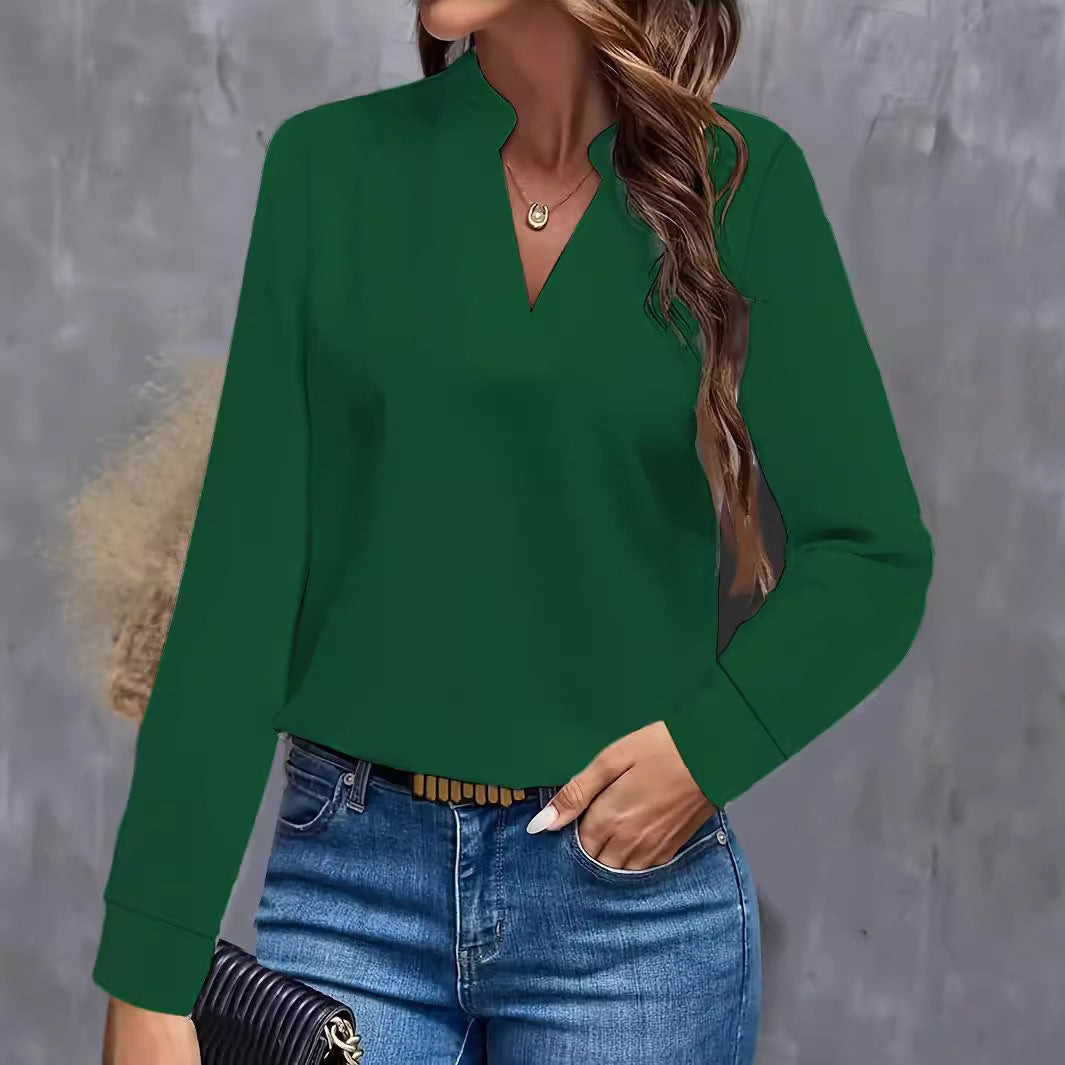 Chemisier femme avec décolleté en V et design élégant Chic und Stil