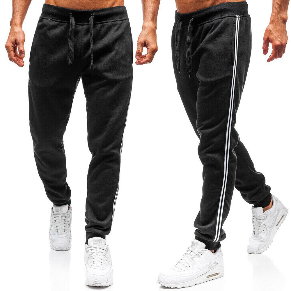 Men Casual Sports Pants with Side Stripes Chic and Style