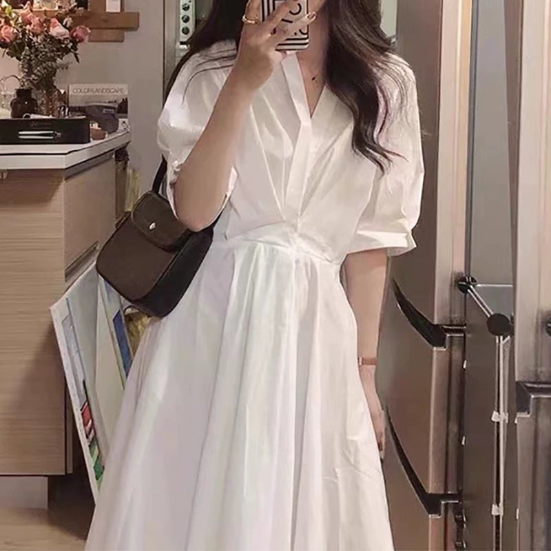 Robe Midi Popeline Élégante pour Femmes Chic und Stil
