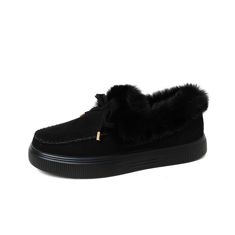 Baskets pour femmes avec col en fausse fourrure Chic und Stil
