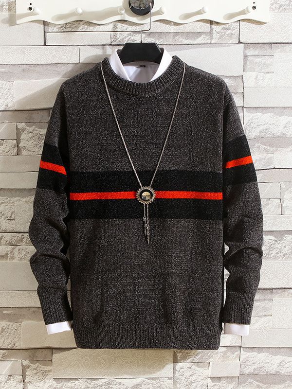Pull homme à la mode avec design rayé et grand confort Chic und Stil