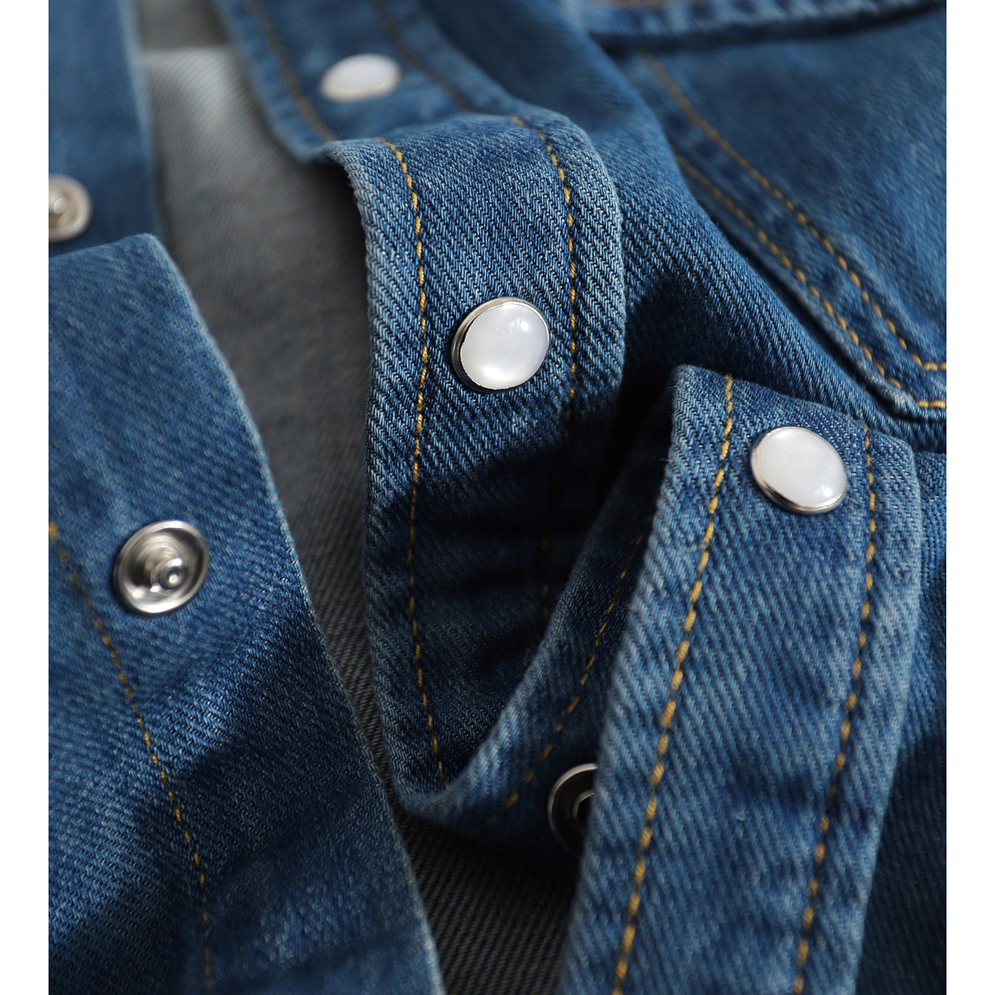 Chemise classique en denim à boutons pour femme Chic und Stil