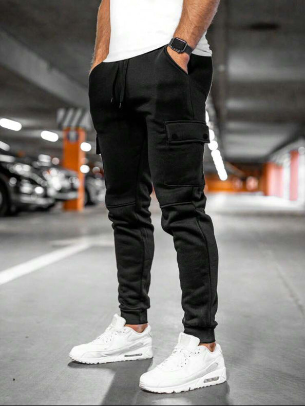 Pantalon de jogging cargo moderne pour hommes avec taille élastique et poches pratiques Chic und Stil