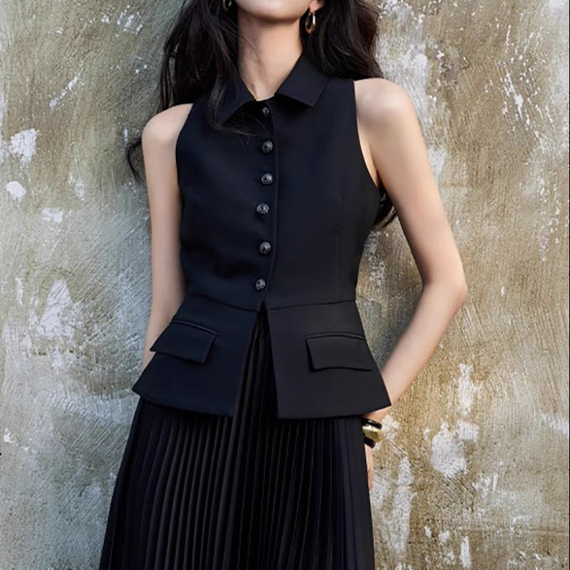 Tunique sans manches ajustée pour femmes Chic und Stil
