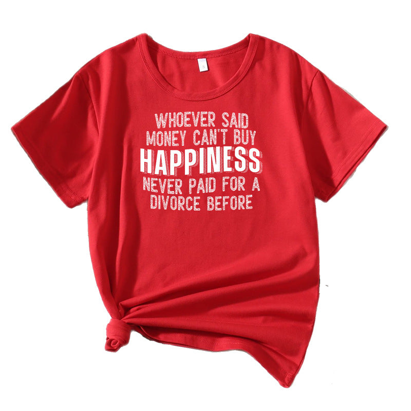 T-shirt graphique décontracté pour femmes Chic und Stil 1751262043
