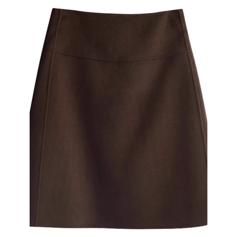 Jupe en laine A-line pour femme Chic und Stil