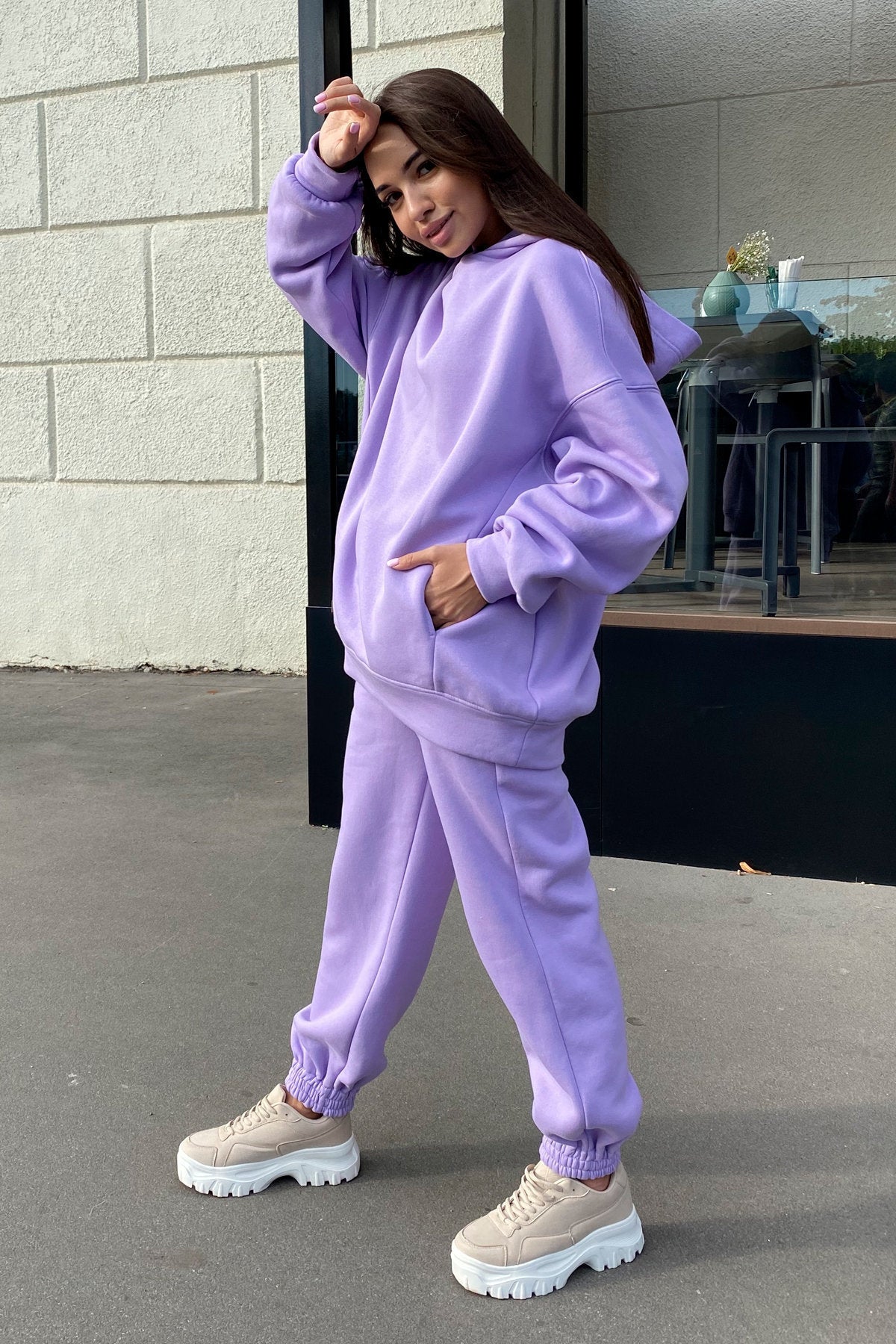 Ensemble de sweat-pants à capuche confortable pour femmes Chic und Stil