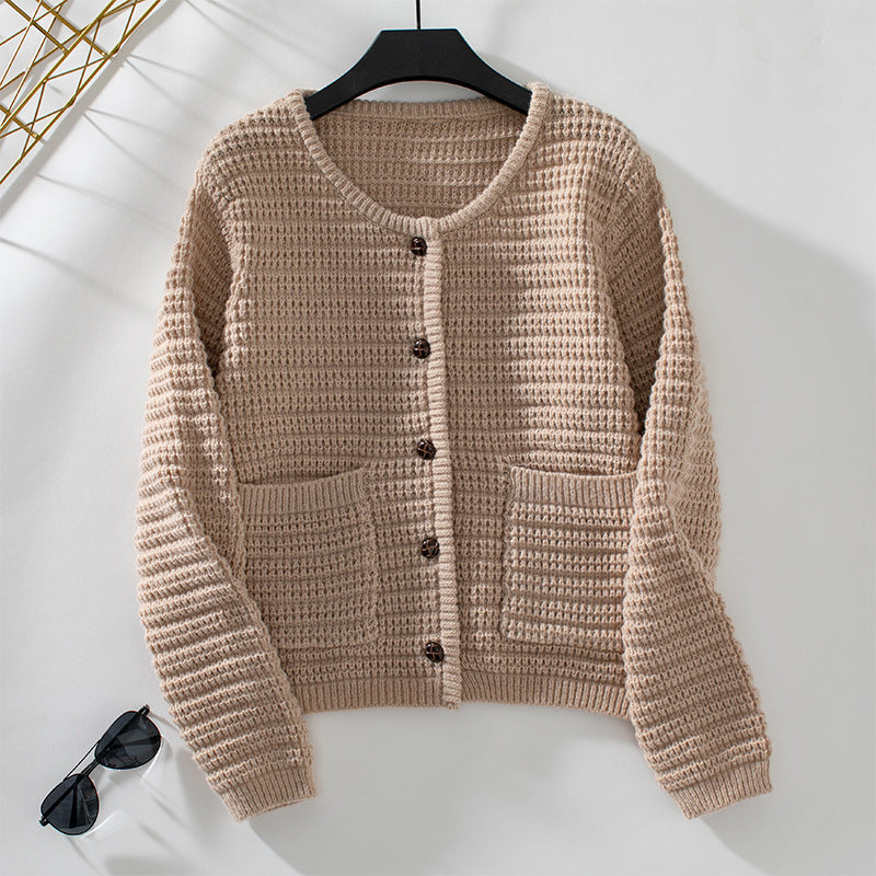 Veste en tricot pour femmes avec poches Chic und Stil